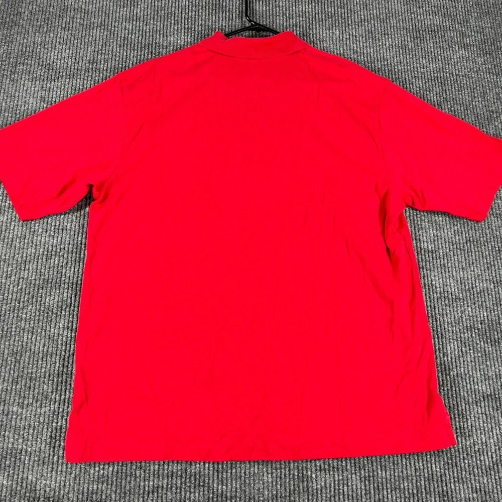 Johnston‎ & Murphy Polo Shirt Mens XL Extra Large Red Short Sleeve Golf Outdoor